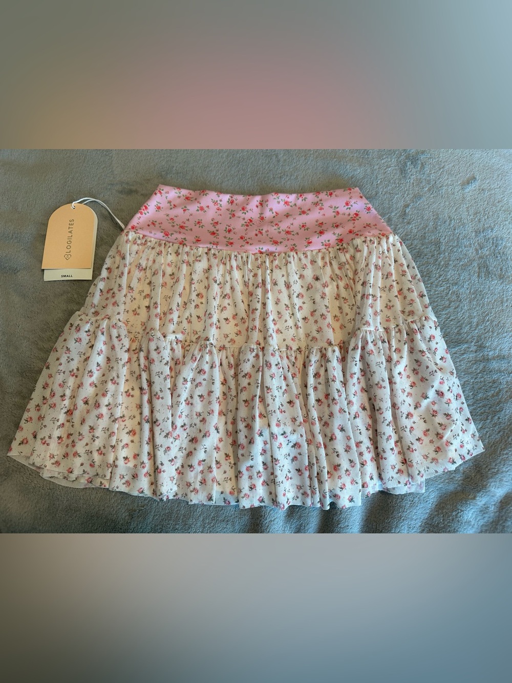 NWT Blogilates Ballerina Skort - Pink Floral Print - Picture 5 of 11